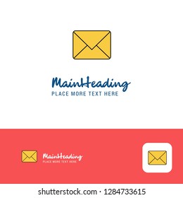 Creative Message Logo Design. Flat color Logo place for Tagline. Vector Illustration