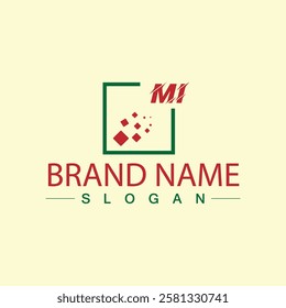 Creative MI letter logo design for your business brands