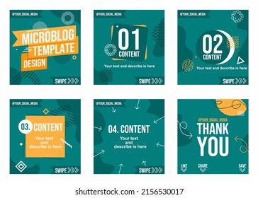 Creative Microblog Or Carousel Design 