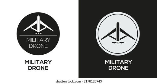 Creative (Military Drone) Icon, Vector Sign.