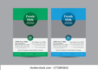 Creative Milk Flyer Design Templates
Vector Design template,