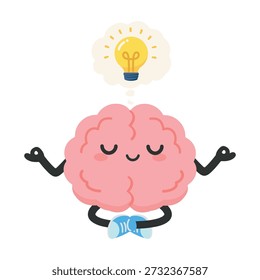 Mente creativa en foco tranquilo mostrando inspiración y pensamiento inteligente