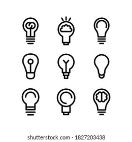 icono de mente creativa o logotipo símbolo de signo aislado ilustración vectorial - Colección de iconos vectoriales de estilo negro de alta calidad
