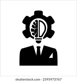  Creative Mind Icon.isolated on white background