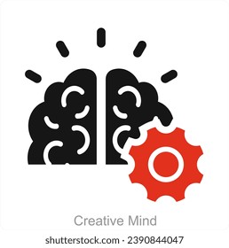 Creative Mind and idea icon concept