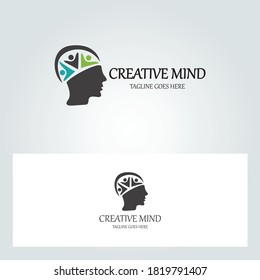 Creative mind logo. Business mind logo. Vector illustration