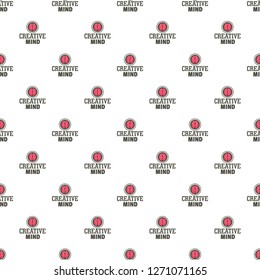 Creative mind pattern seamless vector repeat for any web design