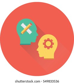 Creative Mind Vector Icon
