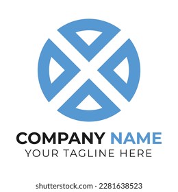 Plantilla de diseño de logotipo de negocios abstracto de bajo nivel creativo