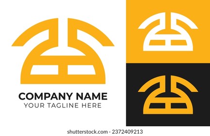 Creative minimal abstract business logo design template