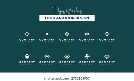 Creative Minimal Abstract Logo Icon Pack
