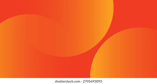 Fondo mínimo creativo con color naranja. Composición de Formas dinámicas. Vector