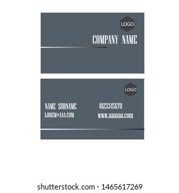 creative minimal business card template