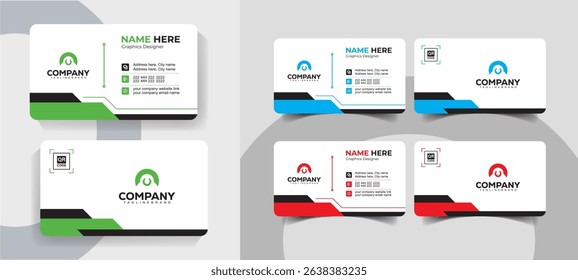 Creative Minimal Business Card Template for Professionals and Agencies