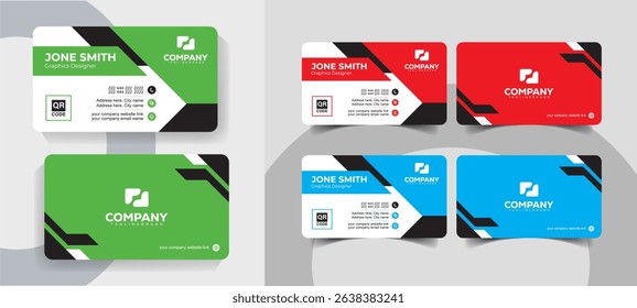 Creative Minimal Business Card Template for Professionals and Agencies