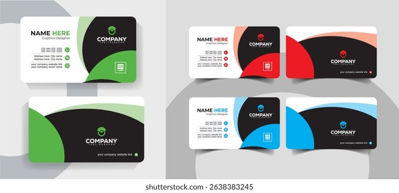 Creative Minimal Business Card Template for Professionals and Agencies