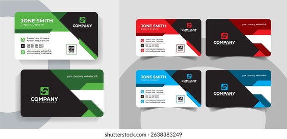 Creative Minimal Business Card Template for Professionals and Agencies