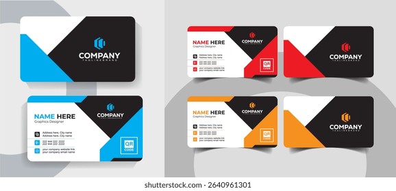 Creative Minimal Business Card Template for Professionals and Agencies