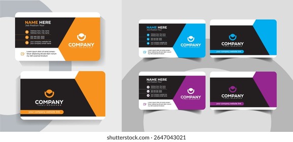 Creative Minimal Business Card Template for Professionals and Agencies