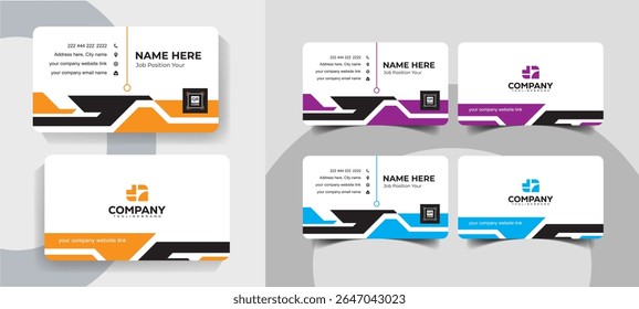 Creative Minimal Business Card Template for Professionals and Agencies
