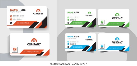 Creative Minimal Business Card Template for Professionals and Agencies