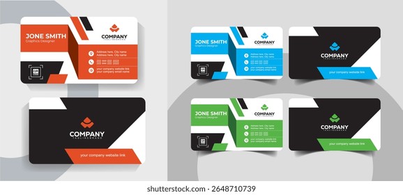 Creative Minimal Business Card Template for Professionals and Agencies