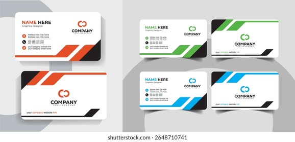 Creative Minimal Business Card Template for Professionals and Agencies