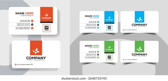 Creative Minimal Business Card Template for Professionals and Agencies