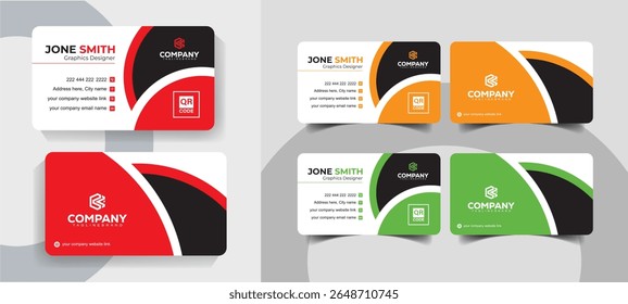 Creative Minimal Business Card Template for Professionals and Agencies