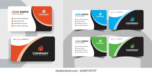 Creative Minimal Business Card Template for Professionals and Agencies