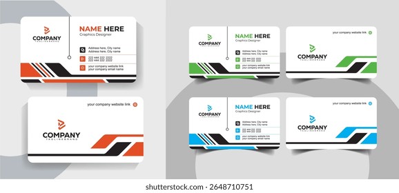 Creative Minimal Business Card Template for Professionals and Agencies