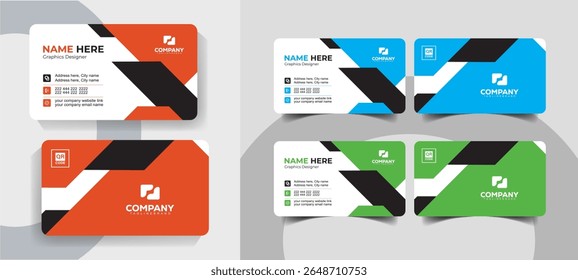 Creative Minimal Business Card Template for Professionals and Agencies