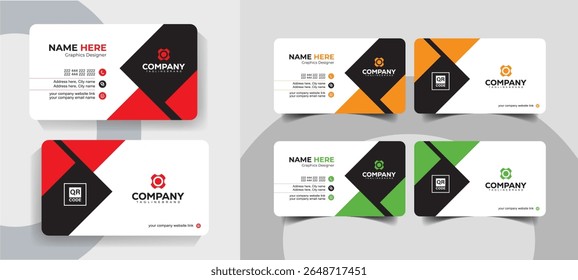 Creative Minimal Business Card Template for Professionals and Agencies