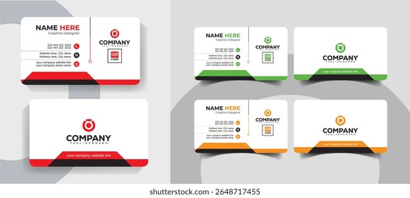 Creative Minimal Business Card Template for Professionals and Agencies