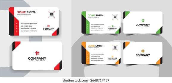 Creative Minimal Business Card Template for Professionals and Agencies