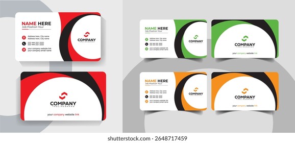 Creative Minimal Business Card Template for Professionals and Agencies