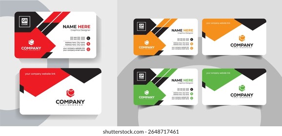 Creative Minimal Business Card Template for Professionals and Agencies