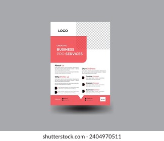 Creative minimal business flyer design vector modern illustration.abstract design and branding design