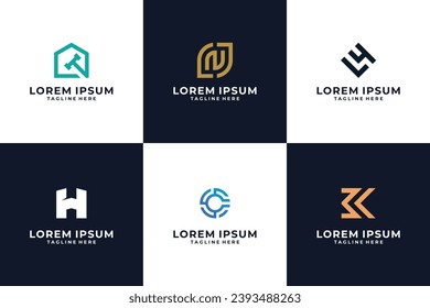 Creative minimal business logo bundle