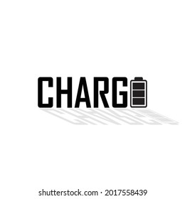 diseño de logotipo de CHARGE creativo y mínimo