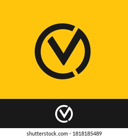 creative minimal CM logo icon design in vector format with letter C M