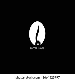 Creative Minimal Coffee Logo Design in Vector Format, Outstanding Professional Elegant Trendy Awesome Artistic Black and White Coffee Logo