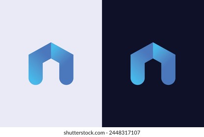 Creative and minimal colorful home logo vector template. Modern house logo