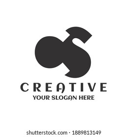Creative Minimal CS Logo Symbol Template