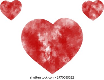 Creative minimal design with hand drawn hearts illustration for print, cover, wallpaper, postcards or brochure covers. Vector EPS 10.