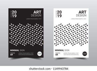 Creative minimal design template, Cool geometric backgrounds,Vector illustration artwork A4 size.