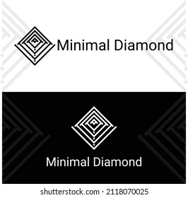 Creative  Minimal Diamond Logo Art  