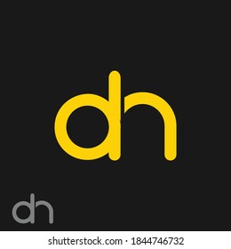 creative minimal DN logo icon design in vector format with letter D N