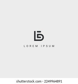 Creativo mínimo EB BE letra logotipo de negocio basado en el primer vector de icono Monograma.