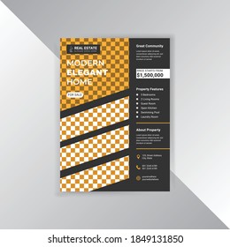 Creative Minimal Editable Corporate Real Estate Business Flyer Design Template Vector File